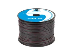 Kábel reproduktorový CABLETECH 2x 0,50mm CCA čierny(100m)