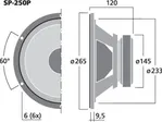Basový reproduktor Monacor SP-250P, 100 W, 8Ohm (3)