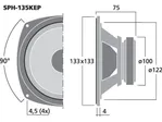 Basový reproduktor Monacor SPH-135KEP, 80 W, 8 Ohm (3)