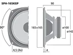 Basový reproduktor Monacor SPH-165KEP, 100 W, 8 Ohm (3)