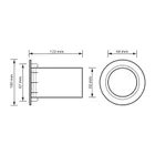 Basreflexový nátrubok MNC 100 mm x 122 mm (3)