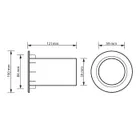 Basreflexový nátrubok MNC 100  x 121 mm (3)