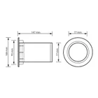 Basreflexový nátrubok MNC 108  x 148 mm (3)