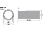 Bassreflexová trubica MBR-110, SV 95 cm2 (2)