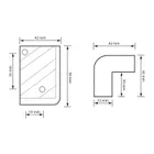 Chránič rohov pre reproboxy MNC 58 x 42 x 42 mm (2)