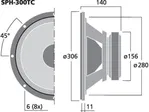 Hi-fi subwoofer Monacor SPH-300TC, 2 x 120 W, 2 x 8 Ohm (3)