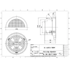 ic audio DL 06-165/T-EN54 stropný reproduktor 6 W / 100 V (2)