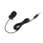 Mikrofón s klipom + kábel Jack 3,5mm 2m (1)