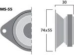 Mikrofónny reproduktor MONACOR MS-55, 8 Ω (2)