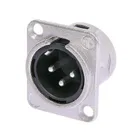 XLR zástrčka Neutrik NC3MDL-1 (1)