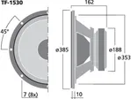PA basový reproduktor CELESTION TF-1530, 400 W, 8 Ohmov (3)