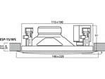 PA hi-fi nástenné a stropné reproduktory Monacor ESP-15/WS (4)