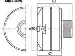 PA Horn driver Monacor MRD-34PA, 35 W, 8 Ohm (3)