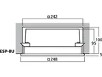 PA nástenný a stropný reproduktor pre zapustenú montáž Monacor ESP-8U (2)