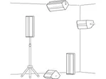 Univerzálne reproduktorové systémy PA Monacor PAB-306/SW, 160 W, 8 Ohmov (5)