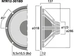 PA stredobasový reproduktor CELESTION NTR12-3018D, 350 W, 8 Ohmov (5)