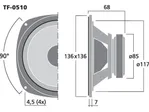 PA stredový reproduktor CELESTION TF-0510, 30 W, 8 Ohmov (3)