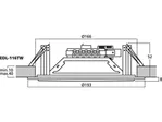 PA stropný reproduktor Monacor EDL-116TW, 100 V (2)