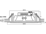 PA stropný reproduktor Monacor EDL-118TW, 100 V (2)