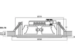 PA stropný reproduktor Monacor EDL-18, 20 cm (2)