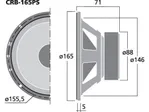 Pár basových reproduktorov Monacor CRB-165PS pre autorádiá, 35 W, 4 Ohm (7)