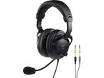 Profesionálne stereo slúchadlá s dynamickým mikrofónom Monacor BH-009 (1)
