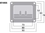 Reproduktorový terminál Monacor ST-955 (2)