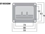 Reproduktorový terminál MONACOR ST-955GM (2)