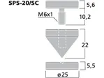 Sada hrotov reproduktorov (4 ks) Monacor SPS-20/SC (2)