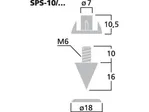 Sada reproduktorových hrotov MONACOR SPS-10/SC (4 ks) (3)