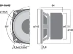 Širokopásmový reproduktor Monacor SP-10/4S, 15 W, 4 Ohm  (2)