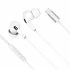 Slúchadlá do uší s mikrofónom Krüger&Matz C1 USB-C biele (1)