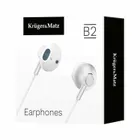 Slúchadlá do uší s mikrofónom Krűger&Matz B2 biele (3)