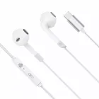 Slúchadlá do uší s mikrofónom Krüger&Matz C2 USB-C, biele (1)