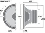 Subwoofer Monacor SPH-380TC, 2 x 250 W, 2 x 4 Ohm (3)