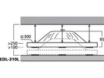Super disperzný PA stropný reproduktor Monacor EDL-310L (3)