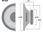 Univerzálny reproduktor MONACOR SP-5/4, 2 W, 4 Ω (2)