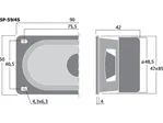 Univerzálny reproduktor MONACOR SP-59/4S, 3 W, 4 Ω (2)