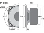 Univerzálny reproduktor MONACOR SP-8/4SQS, 10 W, 4 Ω (2)