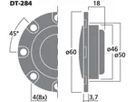 Výškový reproduktor MONACOR DT-284, 60 W, 4 Ohm (6)