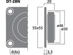 Výškový reproduktor MONACOR DT-28N, 50 W, 8 Ohm (3)