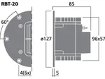 Výškový reproduktor MONACOR RBT-20, 25 W, 8 Ohm (2)