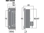 Výškový reproduktor MONACOR RBT-95SR, 40 W,  8 Ohm (3)