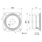 Výškový reproduktor VISATON TW 6 NG/8, 60 W, 8 Ohm (2)
