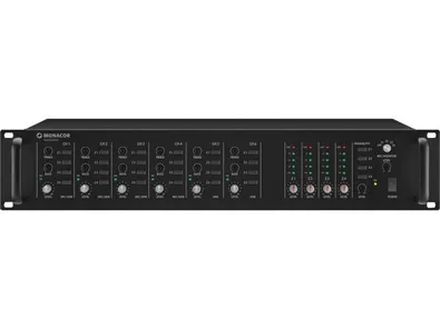 4-zónový mixpult Monacor PA-6040MPX