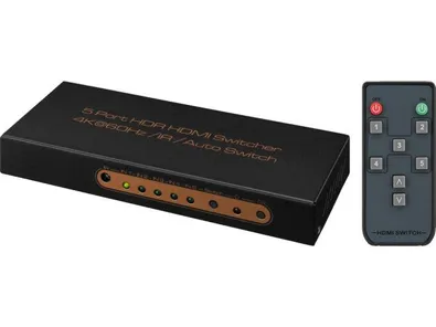 5-cestný HDMI prepínač Monacor HDMS-5014K