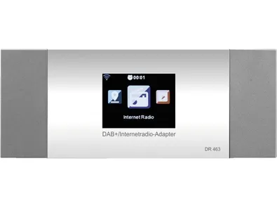 Adaptér internetového rádia WLAN s DLNA Monacor DR-463, DAB +, FM a bluetooth