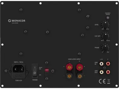 Aktívny subwooferový modul triedy D Monacor SAM-300D, 300 W pri 4 ohmoch