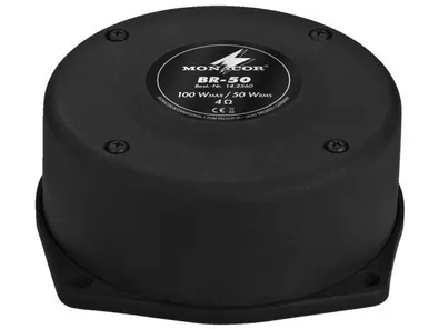 Basový vibračný reproduktor Monacor BR-50, 50 W 4 Ohm