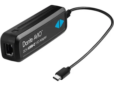 Dante® AVIO USB adaptér ADP-USBC-2X2 na zapojenie PC alebo mobilného zariadenia k audio sieti
